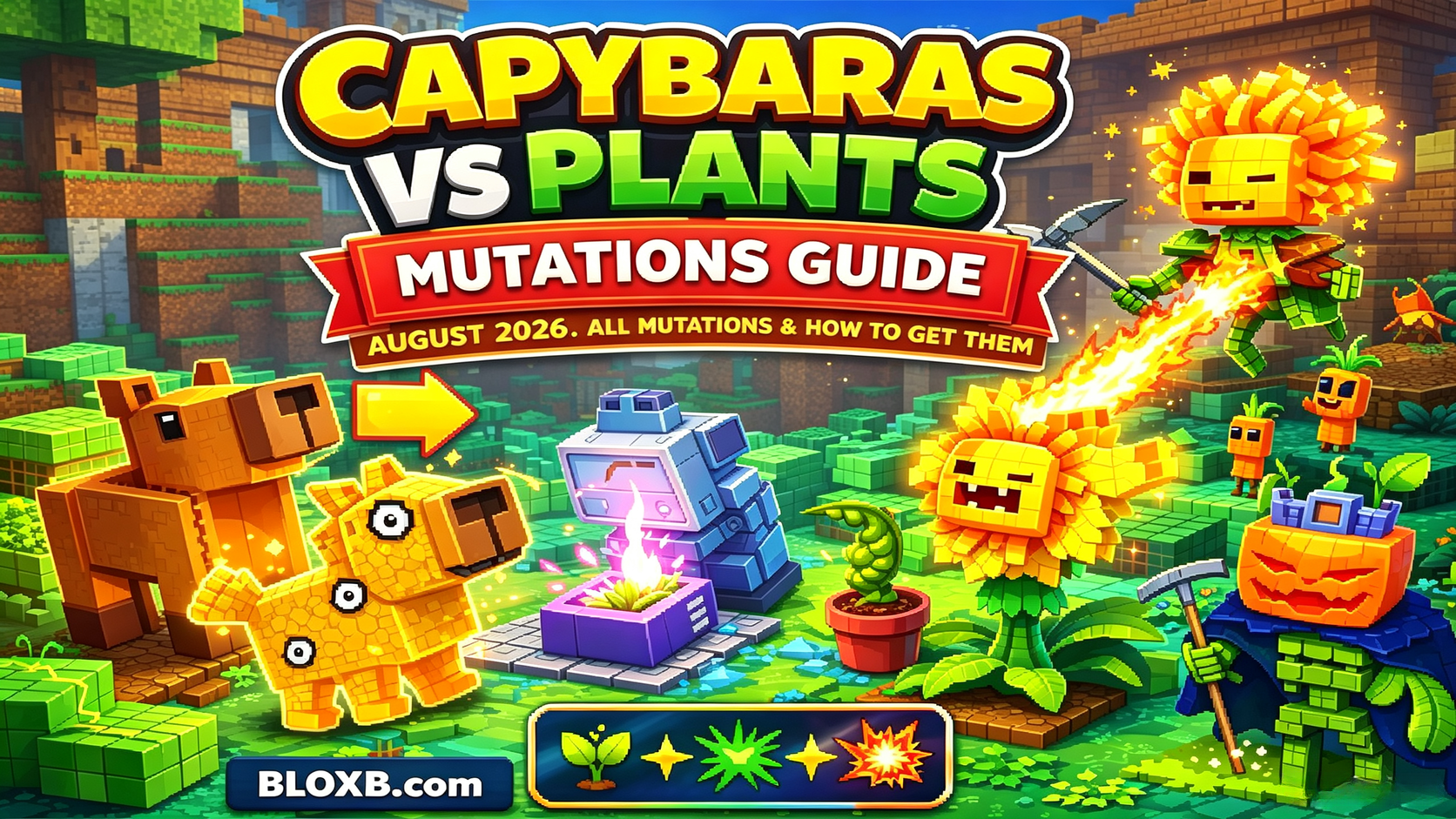 Capybaras vs Plants Mutations Guide August 2026: All Mutations & How to Get Them
